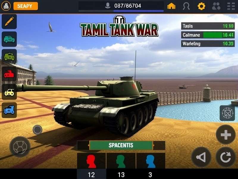 Tamil Nadu Tank War gameplay screenshot
